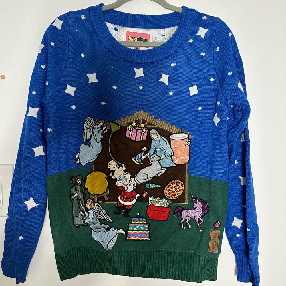 Tipsy Elves Nativity Scene Sweater